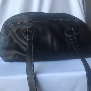Preston & York Black Leather Bag